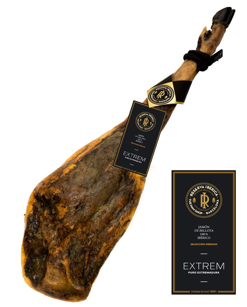 JAMON DE BELLOTA 100% IBÉRICO. Añada 2021 EXTREM Puro Extremadura +48 MESES. (7.5-8 kg))